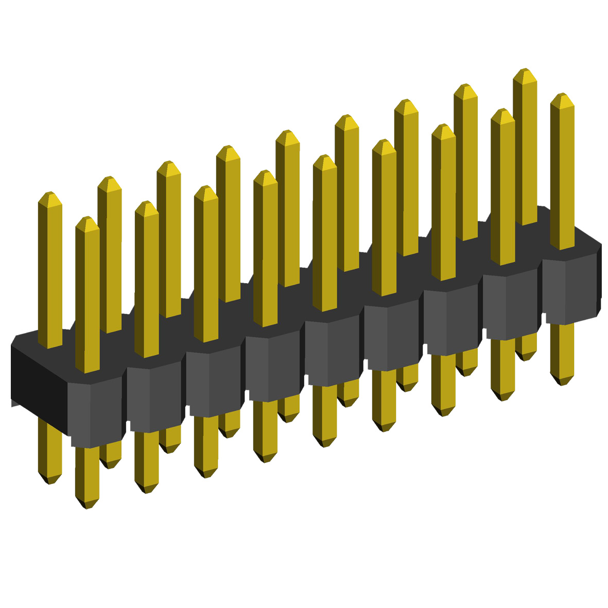 2.54mm Pin Header Double Rows Straight Dip Type.